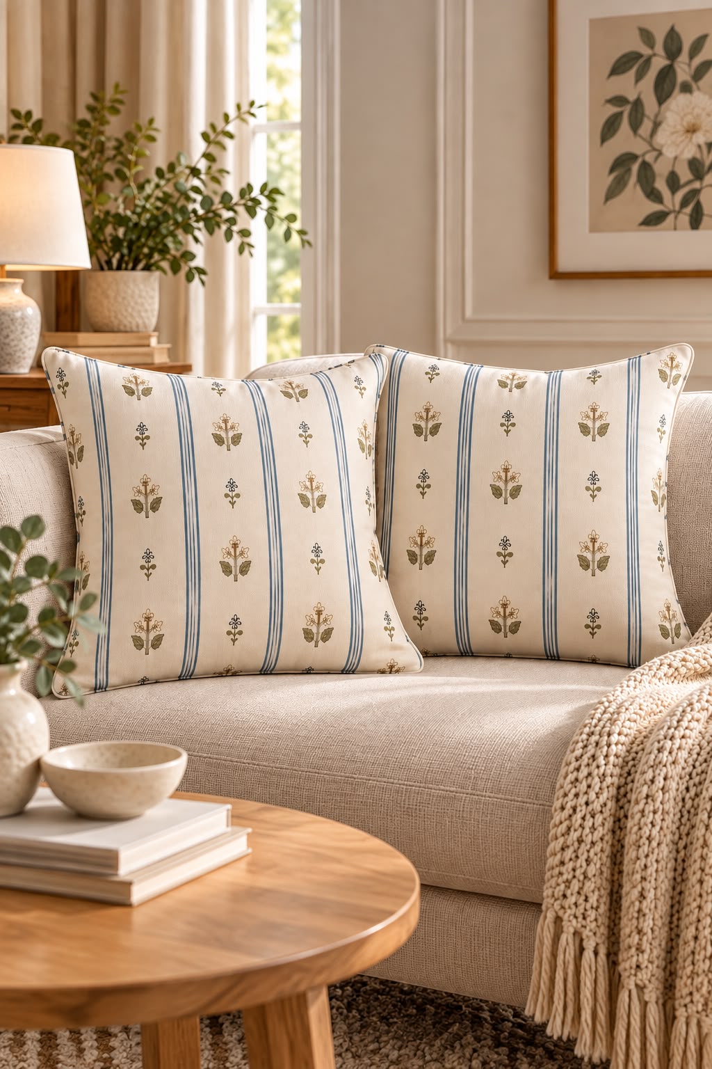 BELLE BEIGE CUSHION COVER (Pack of 2)