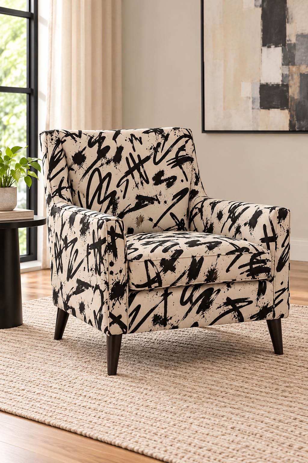 NOIR STROKE UPHOLSTERY FABRIC