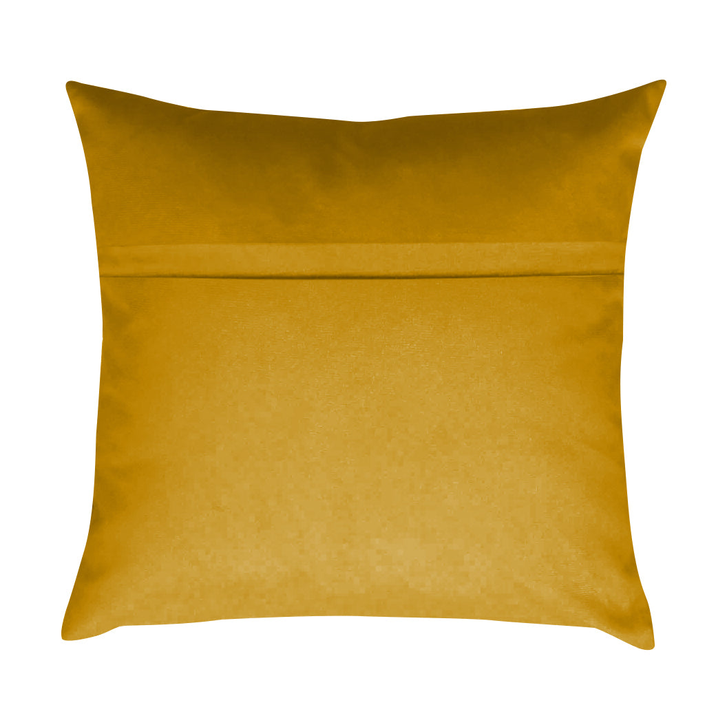RAINBOW VELVET YELLOW-35 (16X16 INCH) DIGITAL PRINTED CUSHION COVER