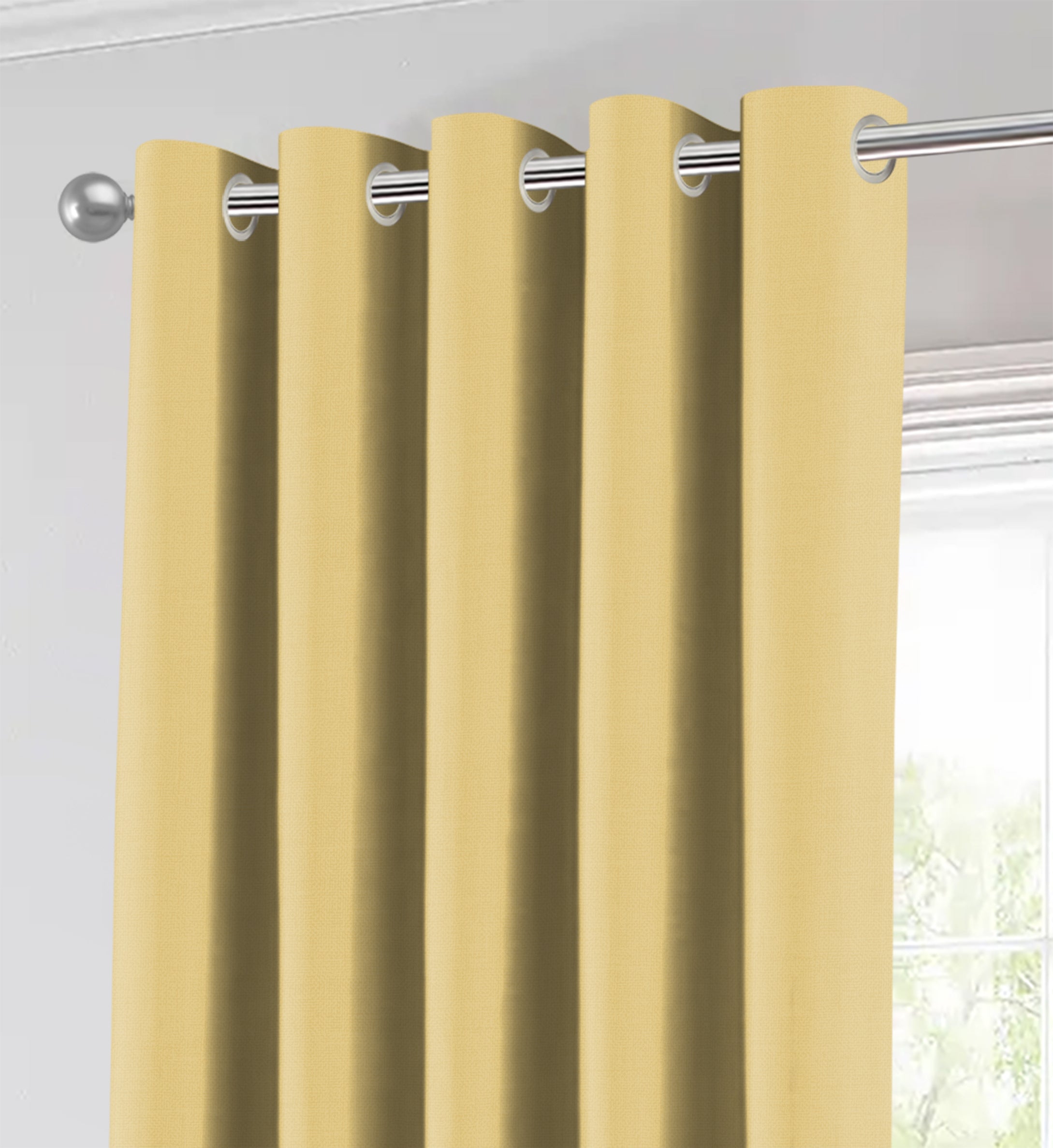 KASBAH-06 YELLOW BLACKOUT CURTAINS