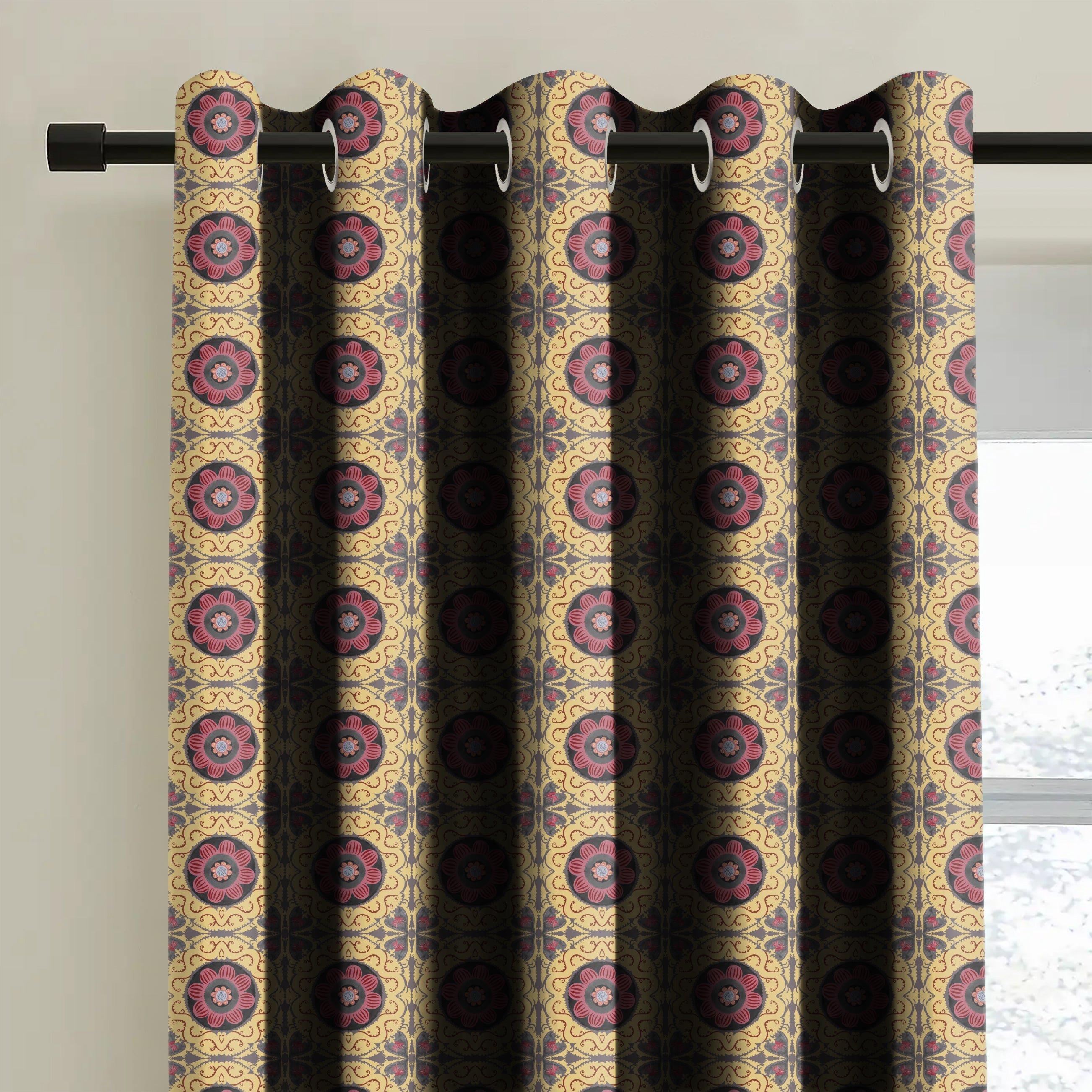 KASBAH YELLOW BLACKOUT CURTAINS