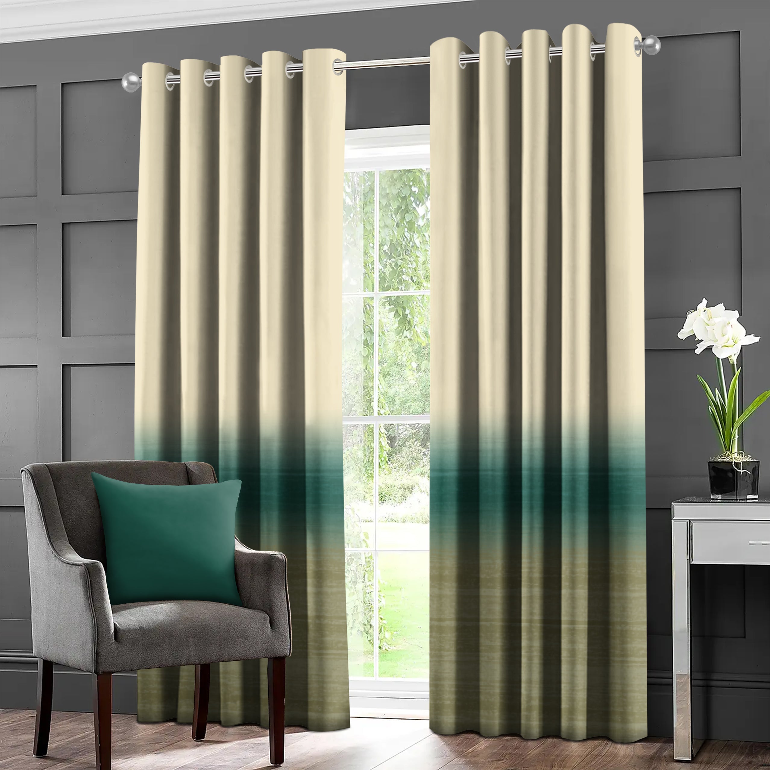 ROMANO GREEN BLACKOUT CURTAINS