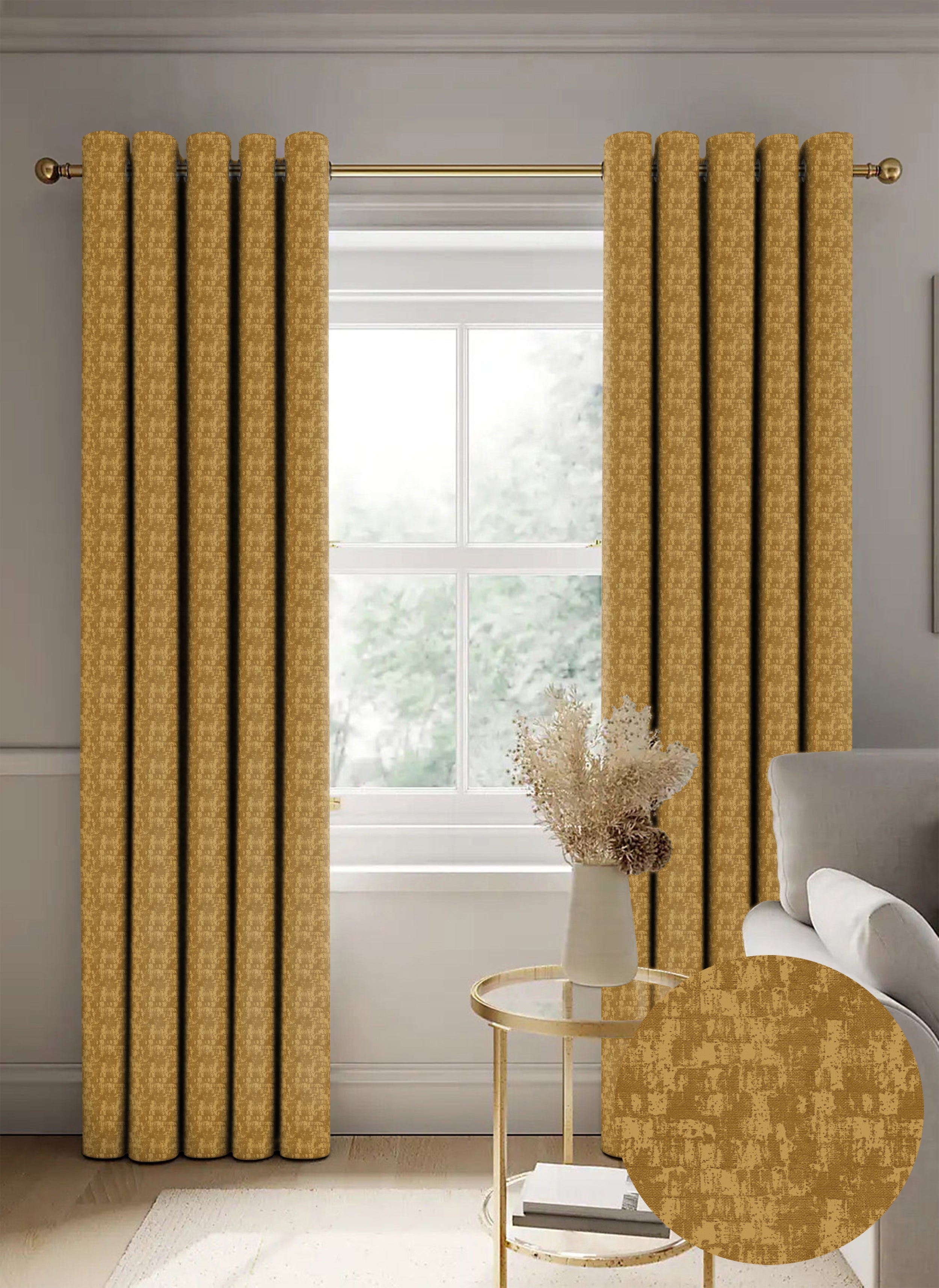 Venice D-Mustered Blackout Curtains