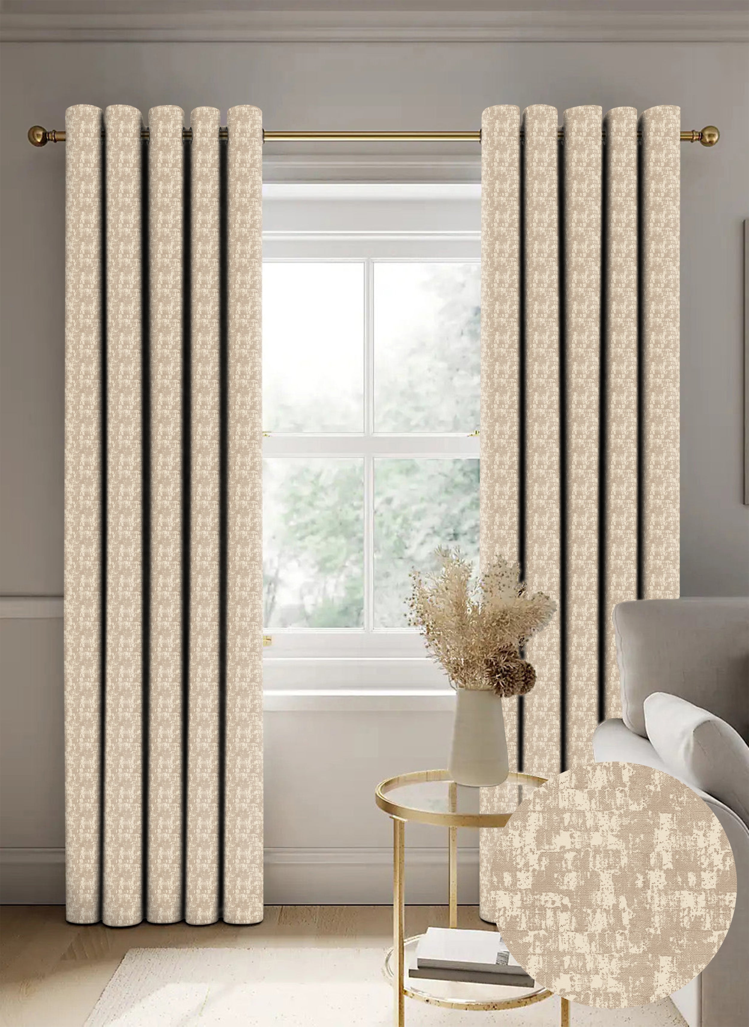 Venice Stone Blackout Curtain
