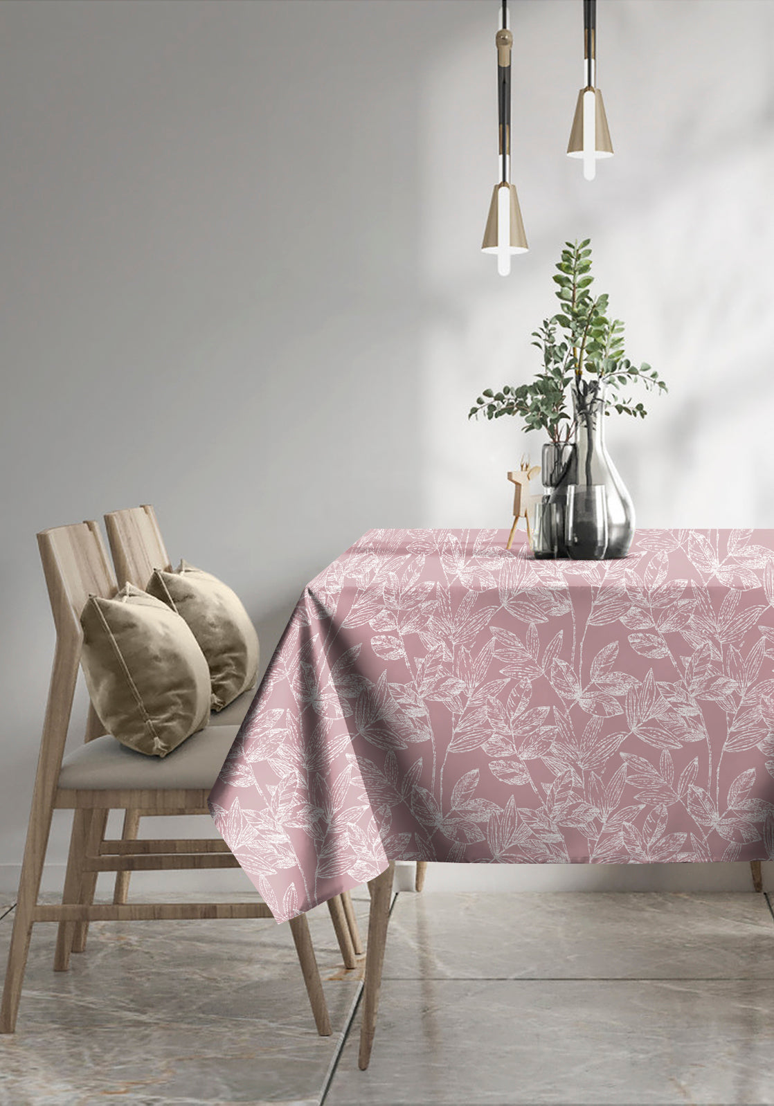 Meadow L-Pink 6 Seater Table Cloth