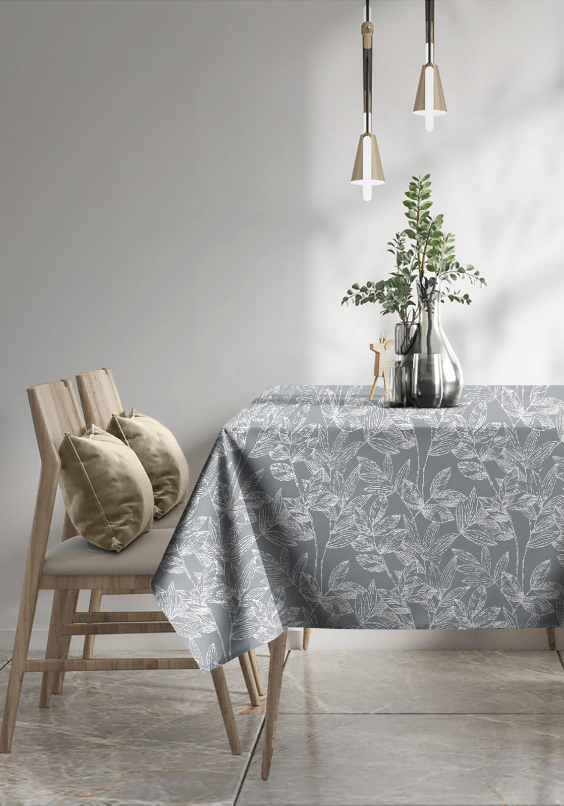 Meadow Grey 6 Seater Table Cloth
