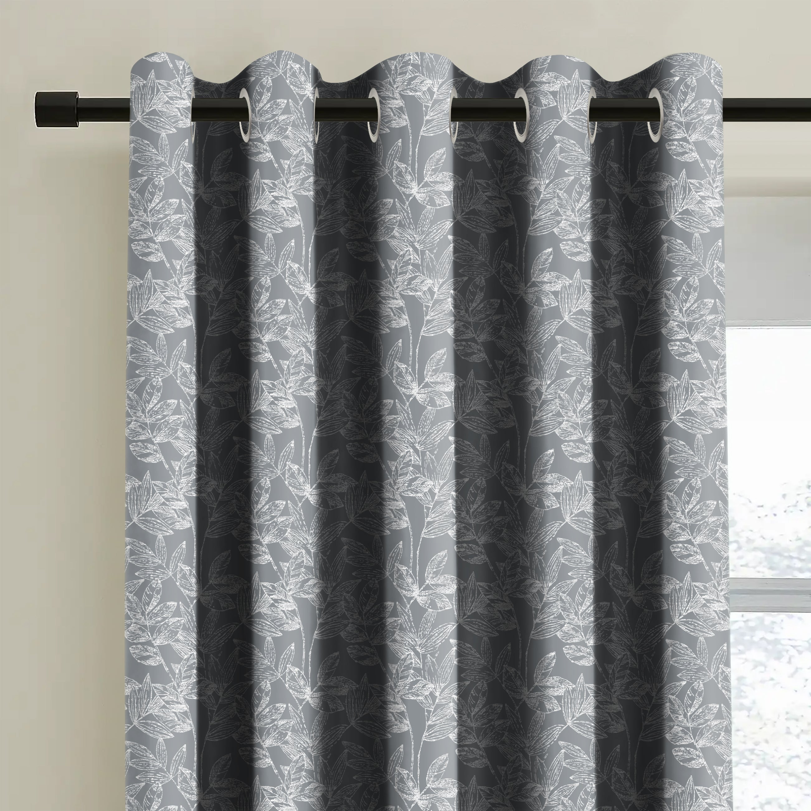 MEADOW GREY BLACKOUT CURTAIN
