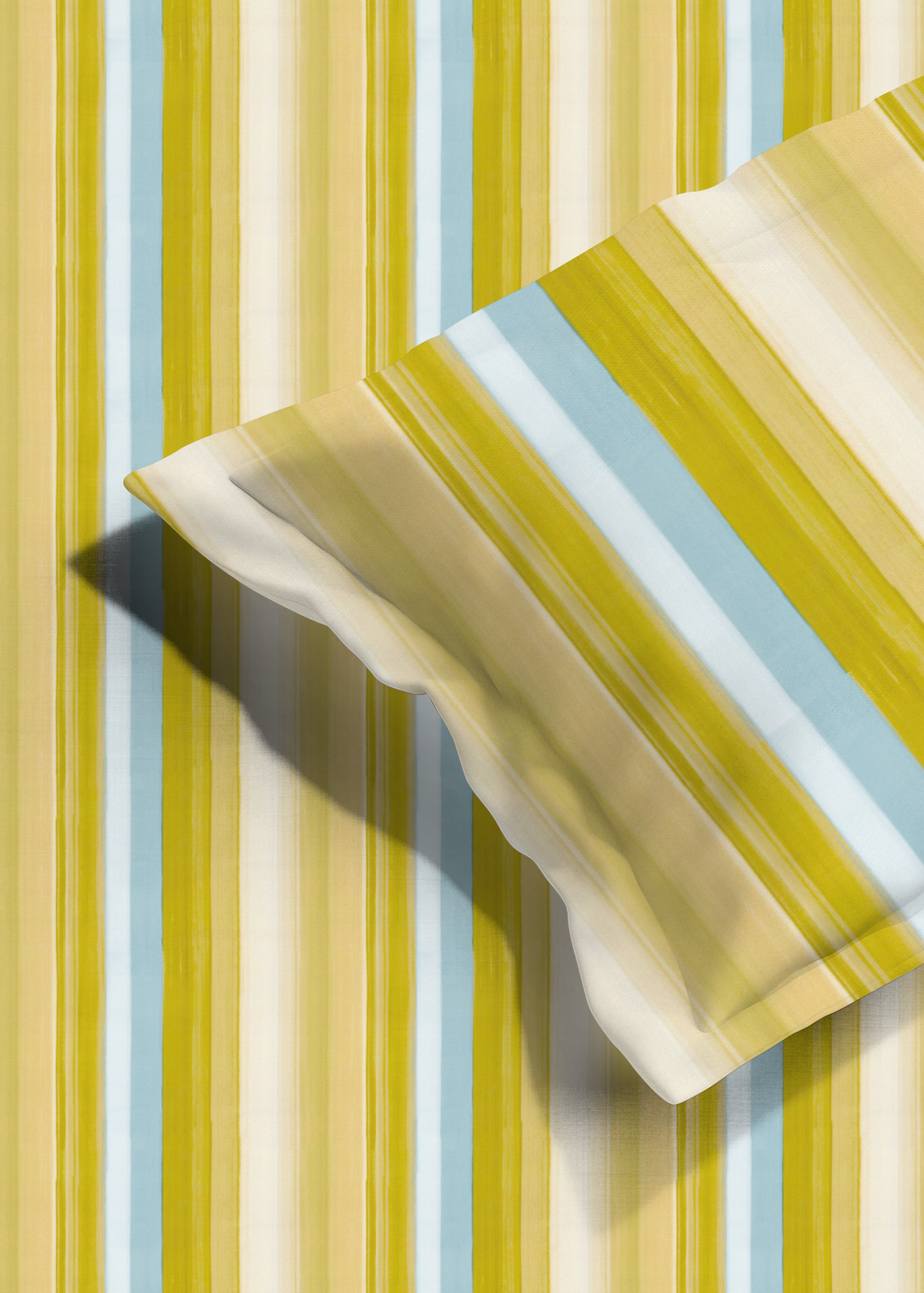 ALVIN LEMON COTTON BEDSHEET WITH PILLOWCOVER