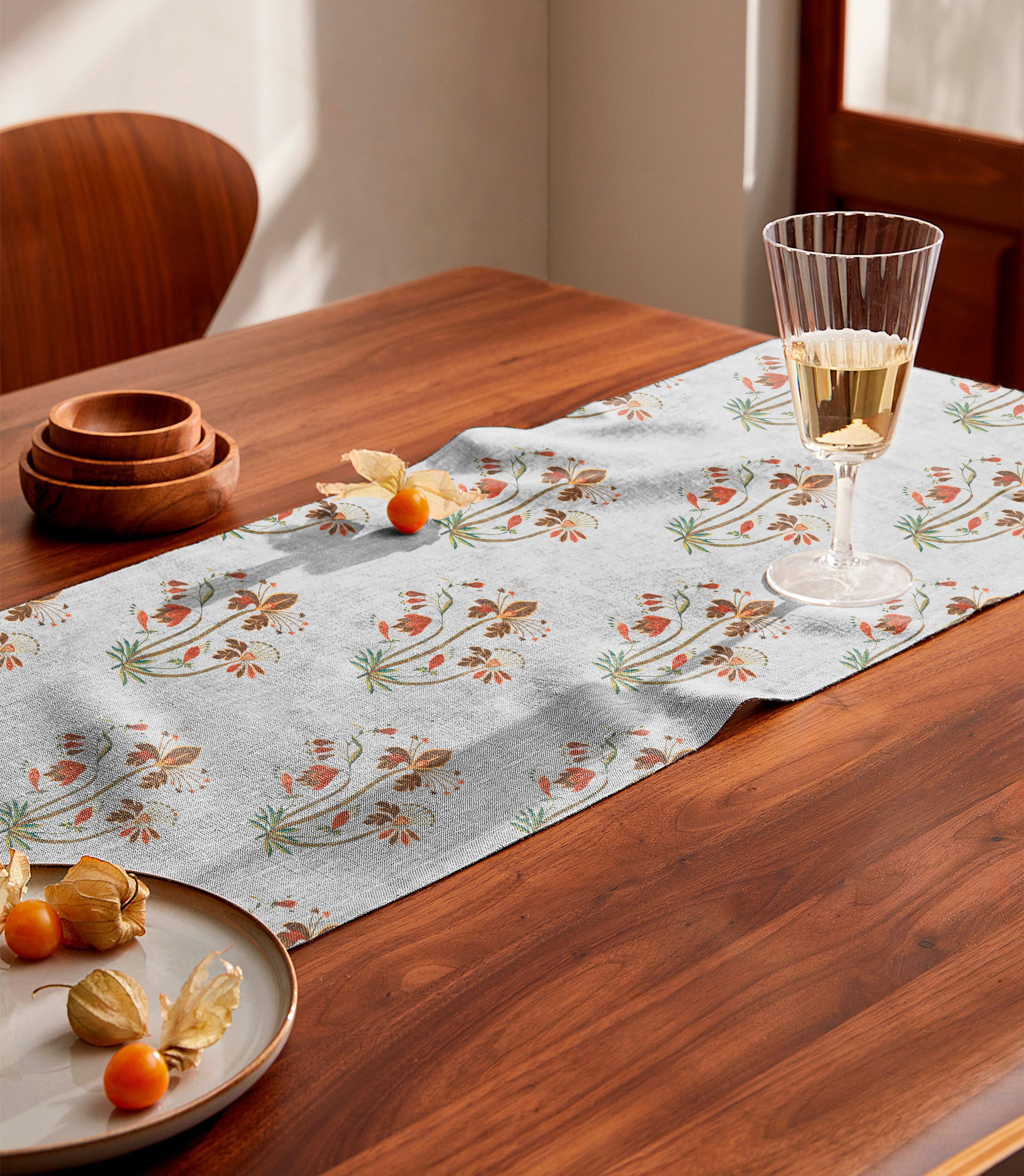 VERONA GREY MATTY TABLE RUNNER