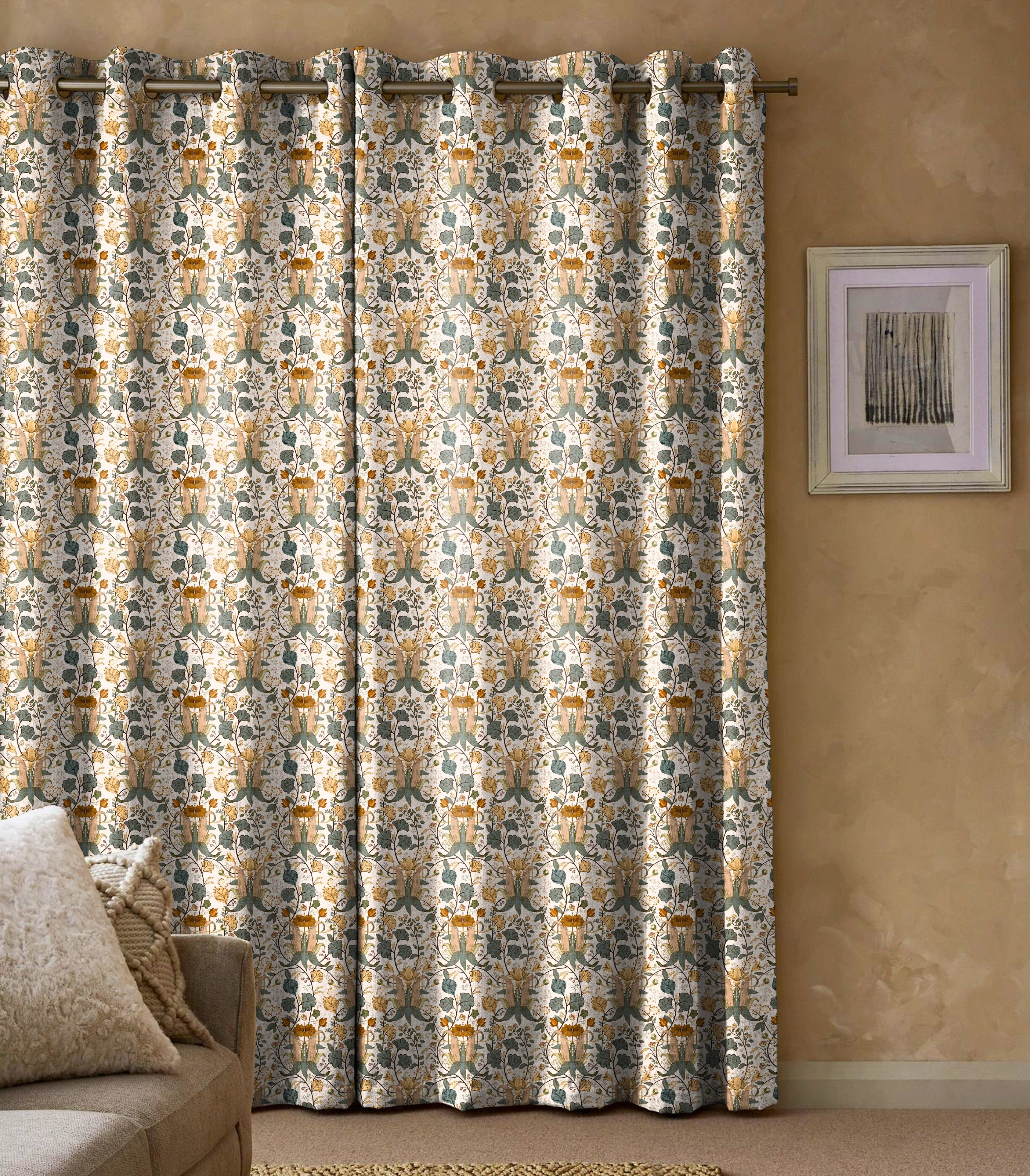 ALBERT GREY ROOM DARKENING PRINTED CURTAIN
