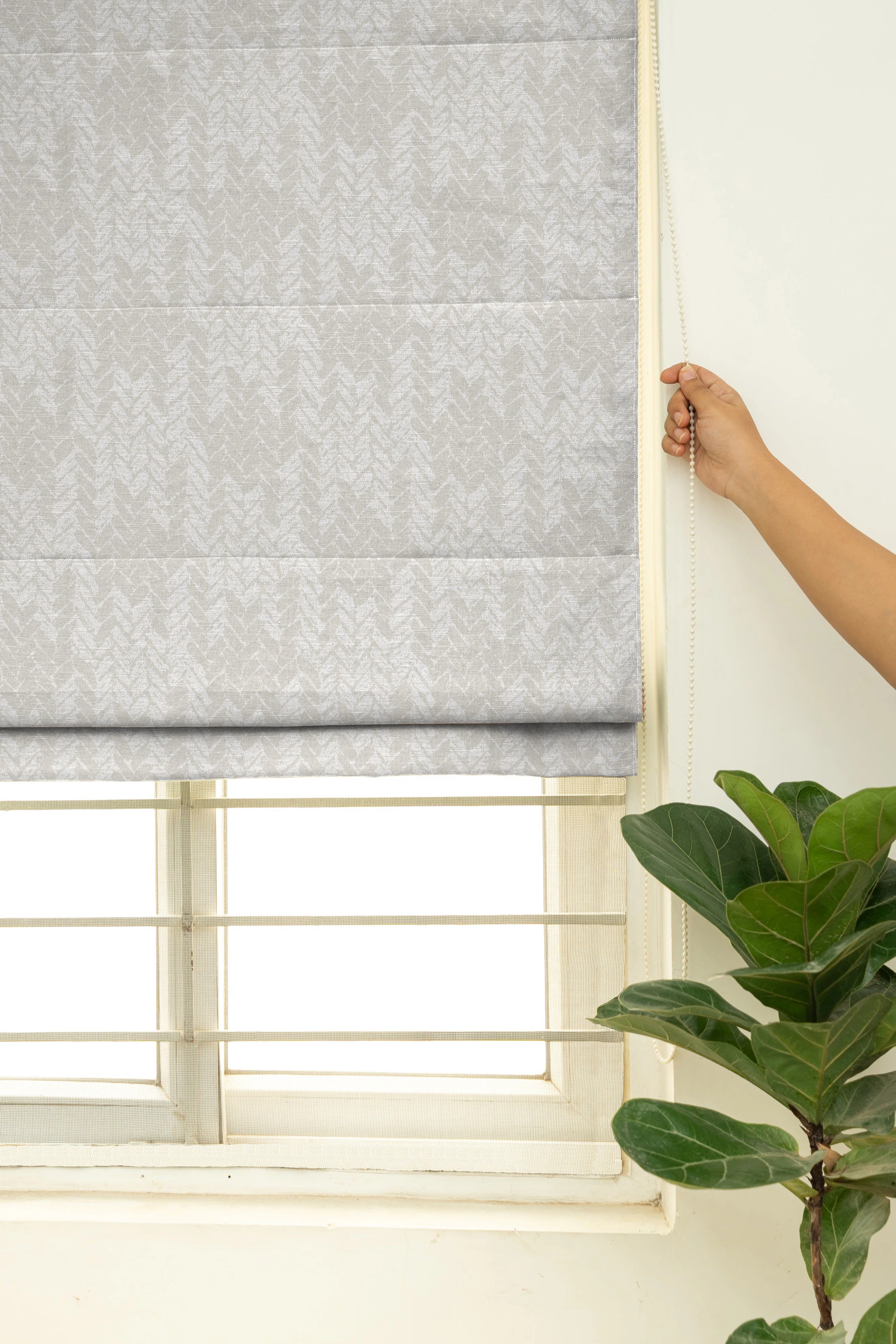 EDINA BEIGE READY MADE ROMAN BLIND
