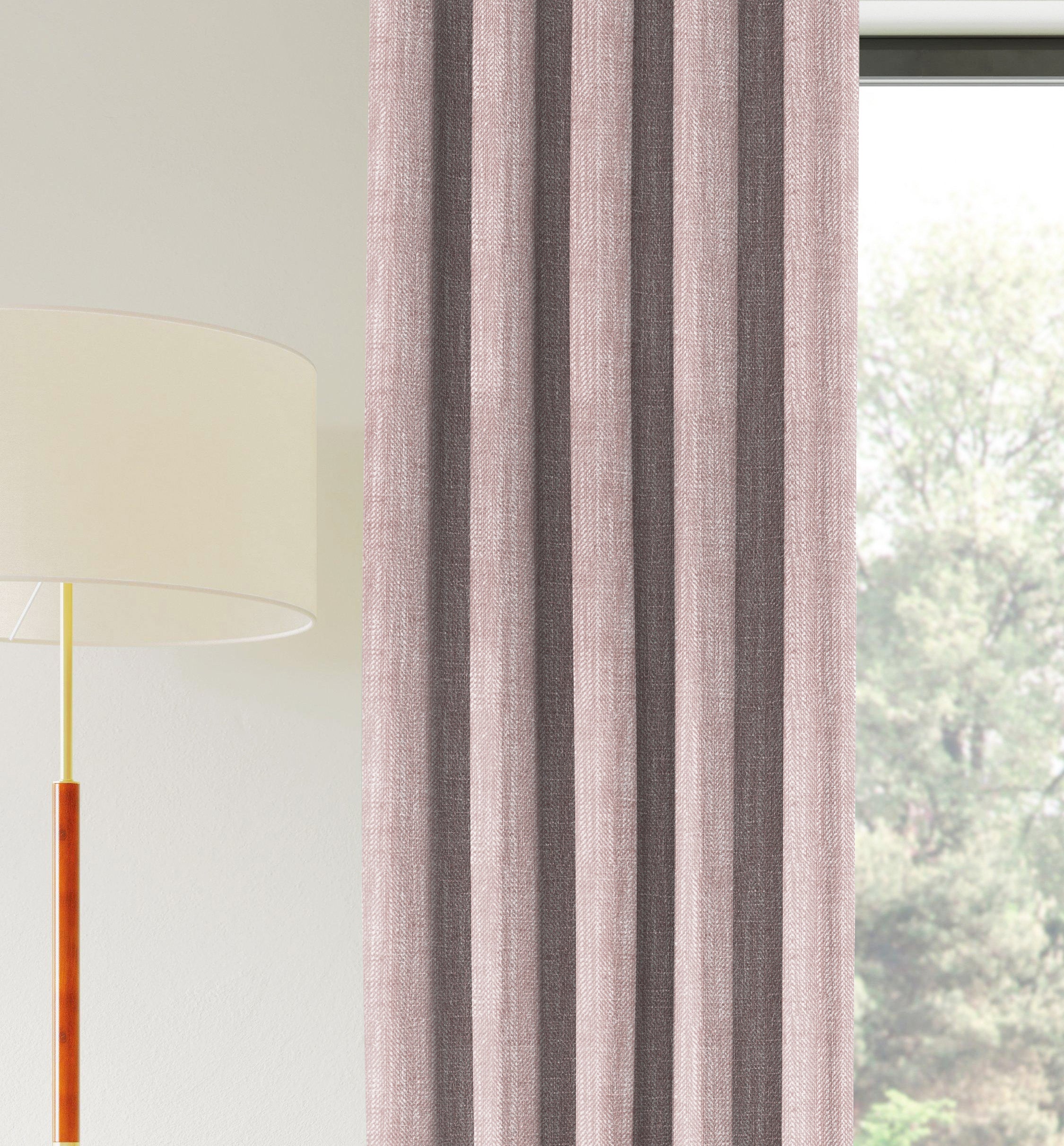 BELGRAVIA PINK PRINTED BLACKOUT CURTAIN