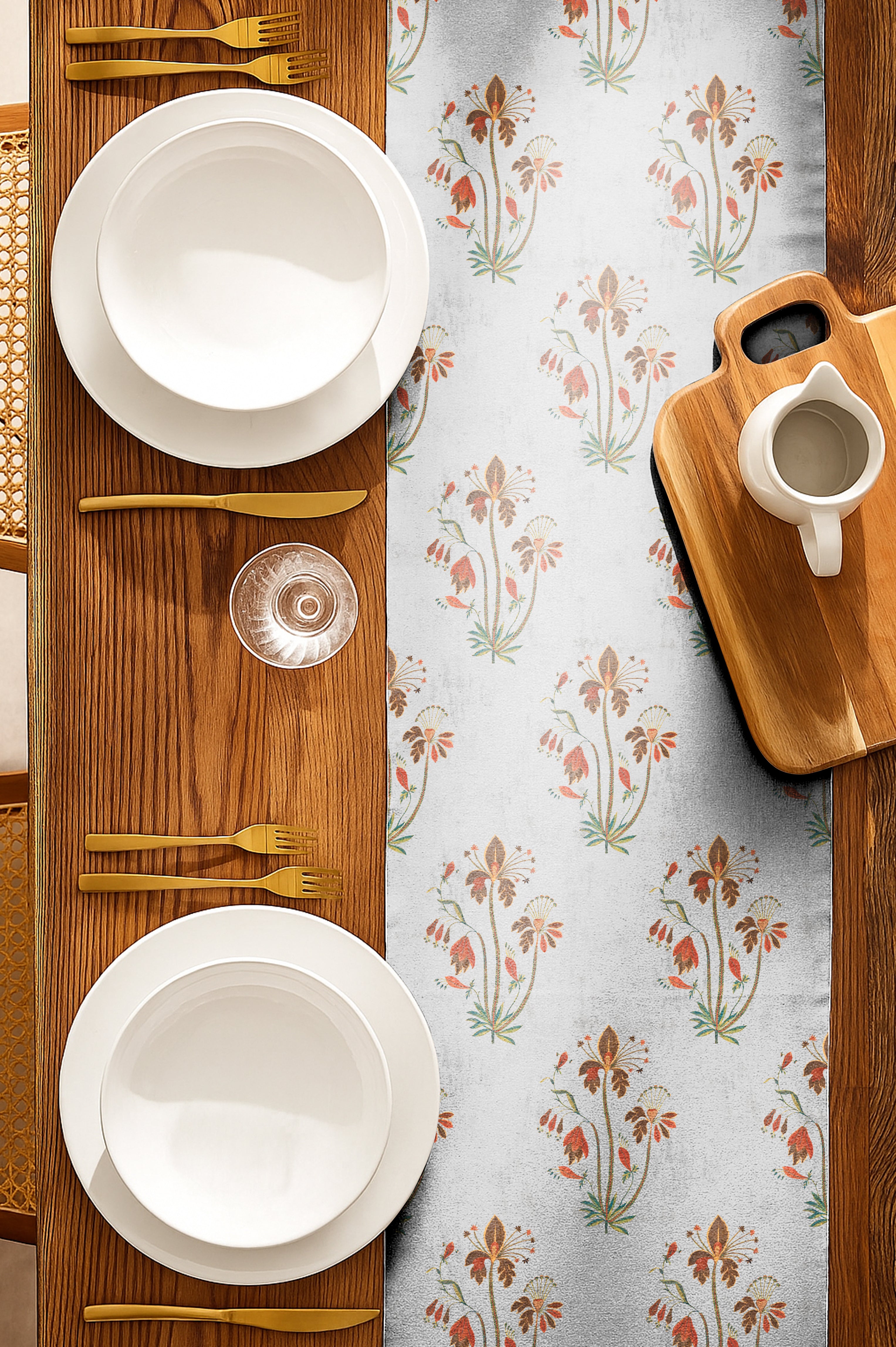 VERONA GREY MATTY TABLE RUNNER