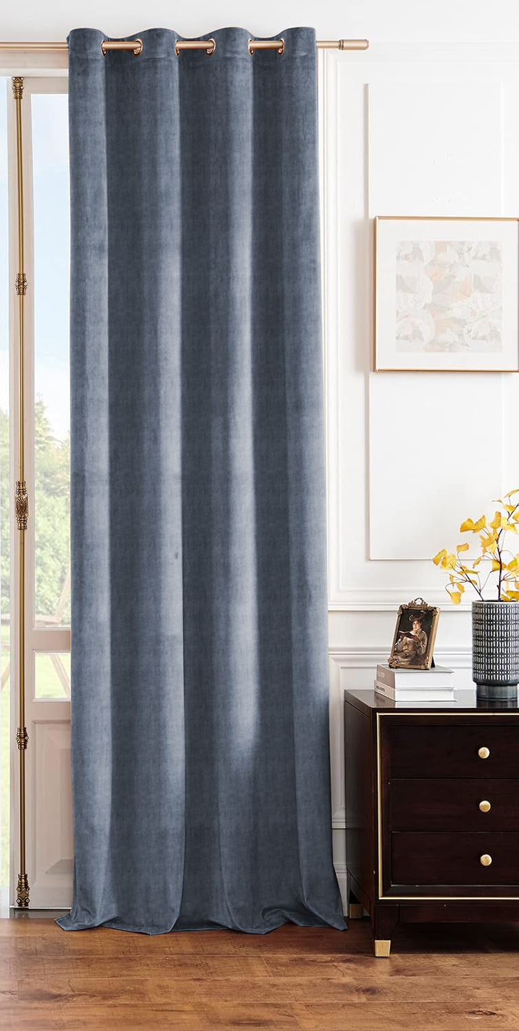 JODHPUR TEXTURE BLACKOUT CURTAIN INDIGO