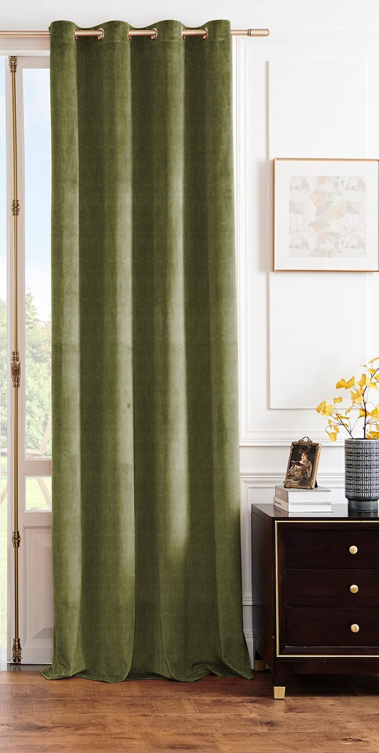 JODHPUR TEXTURE BLACKOUT CURTAIN OLIVE