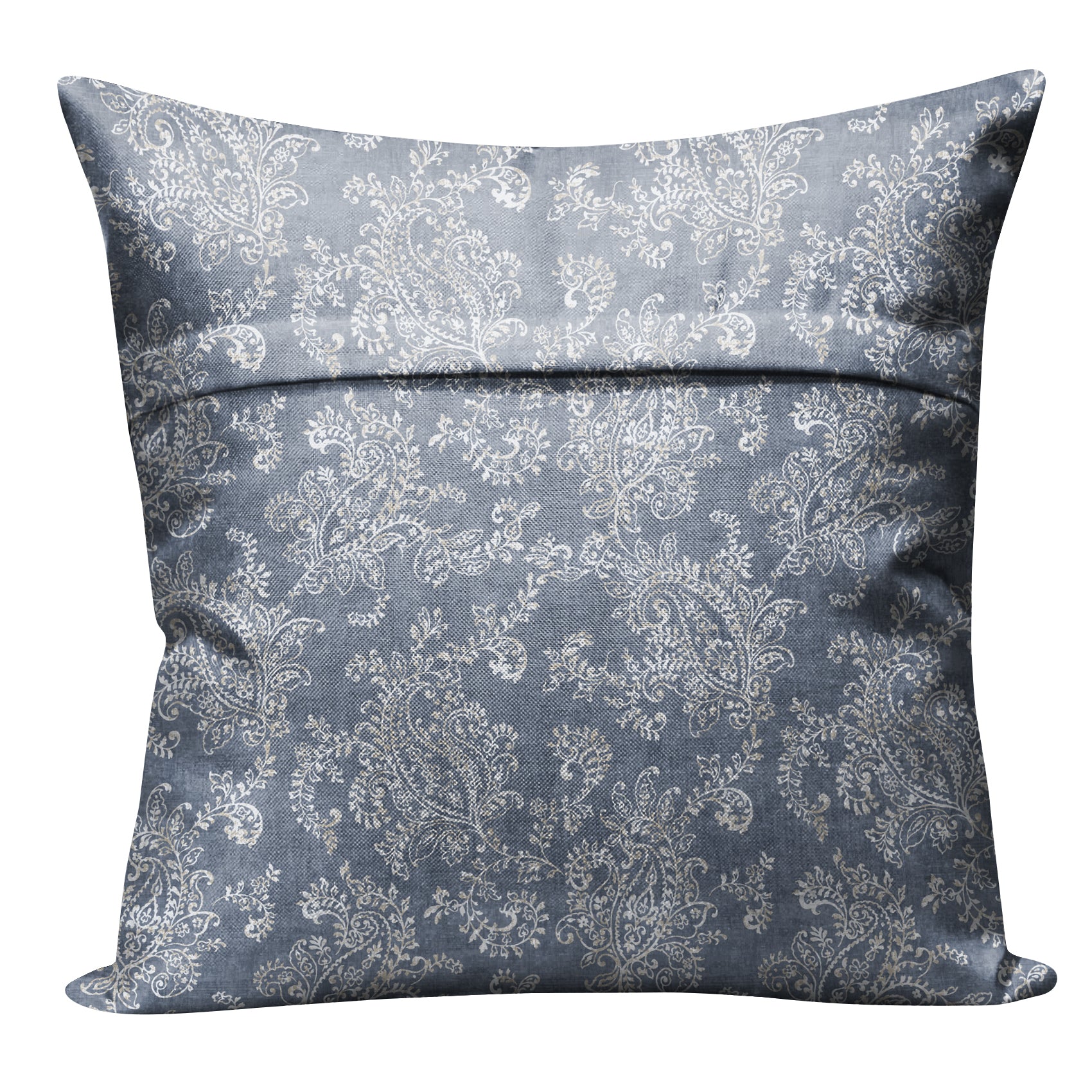 JODHPUR FLOWERS (16X16 INCH) DIGITAL PRINTED CUSHION COVER INDIGO