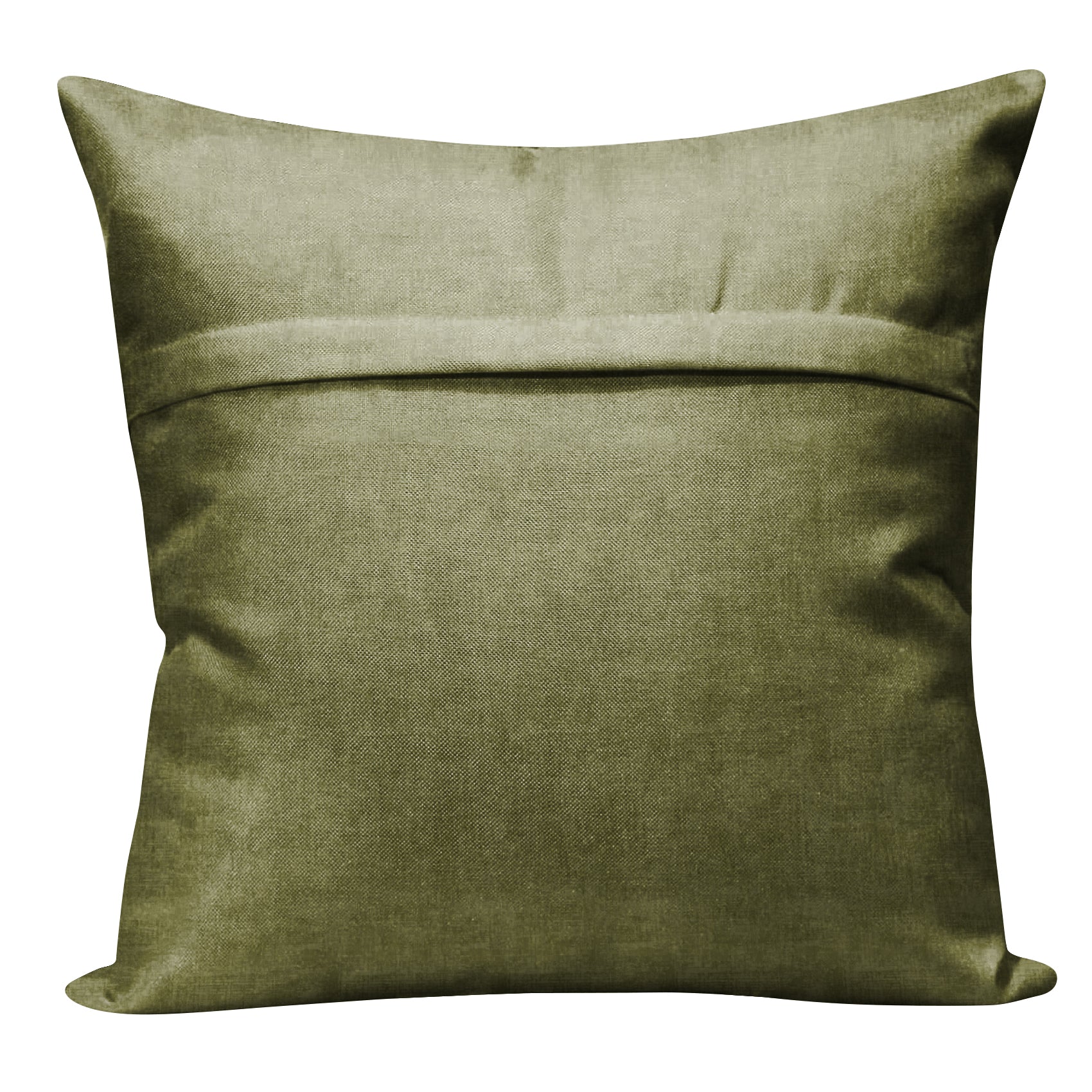 JODHPUR TEXTURE CUSHION COVER OLIVE (Pack of 2)
