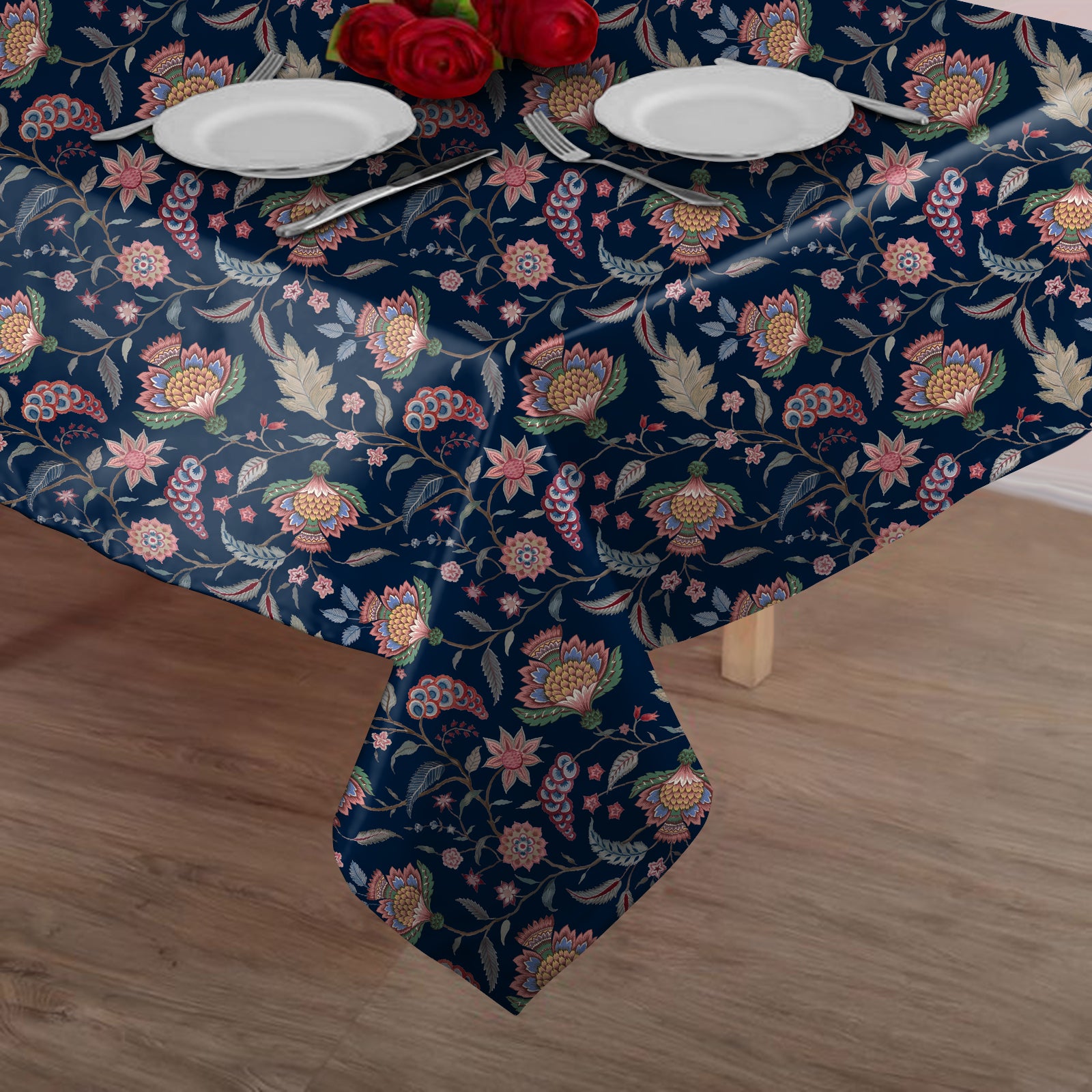 Kasbah Navy Blue 6 Seater Table Cloth