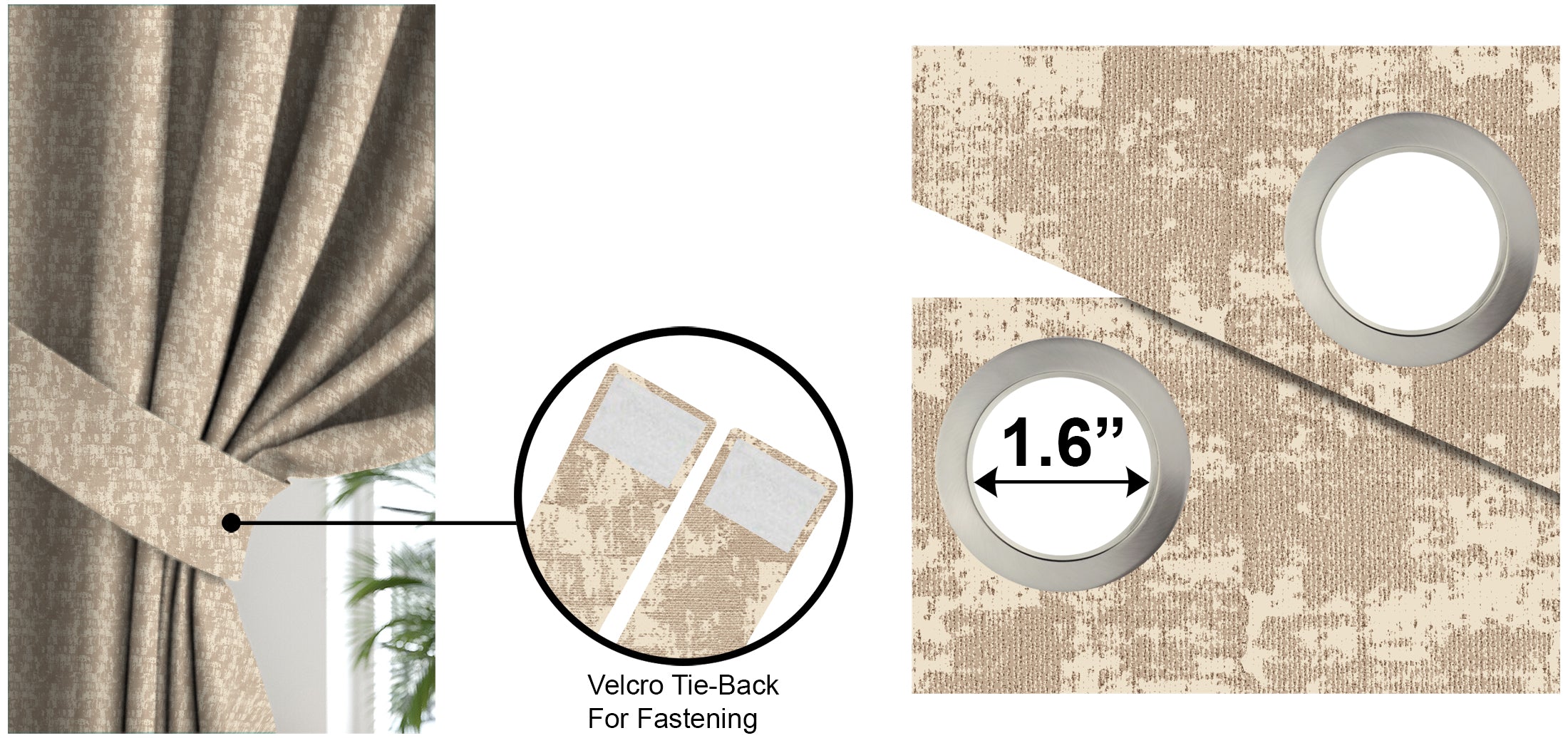 Venice Stone Blackout Curtain