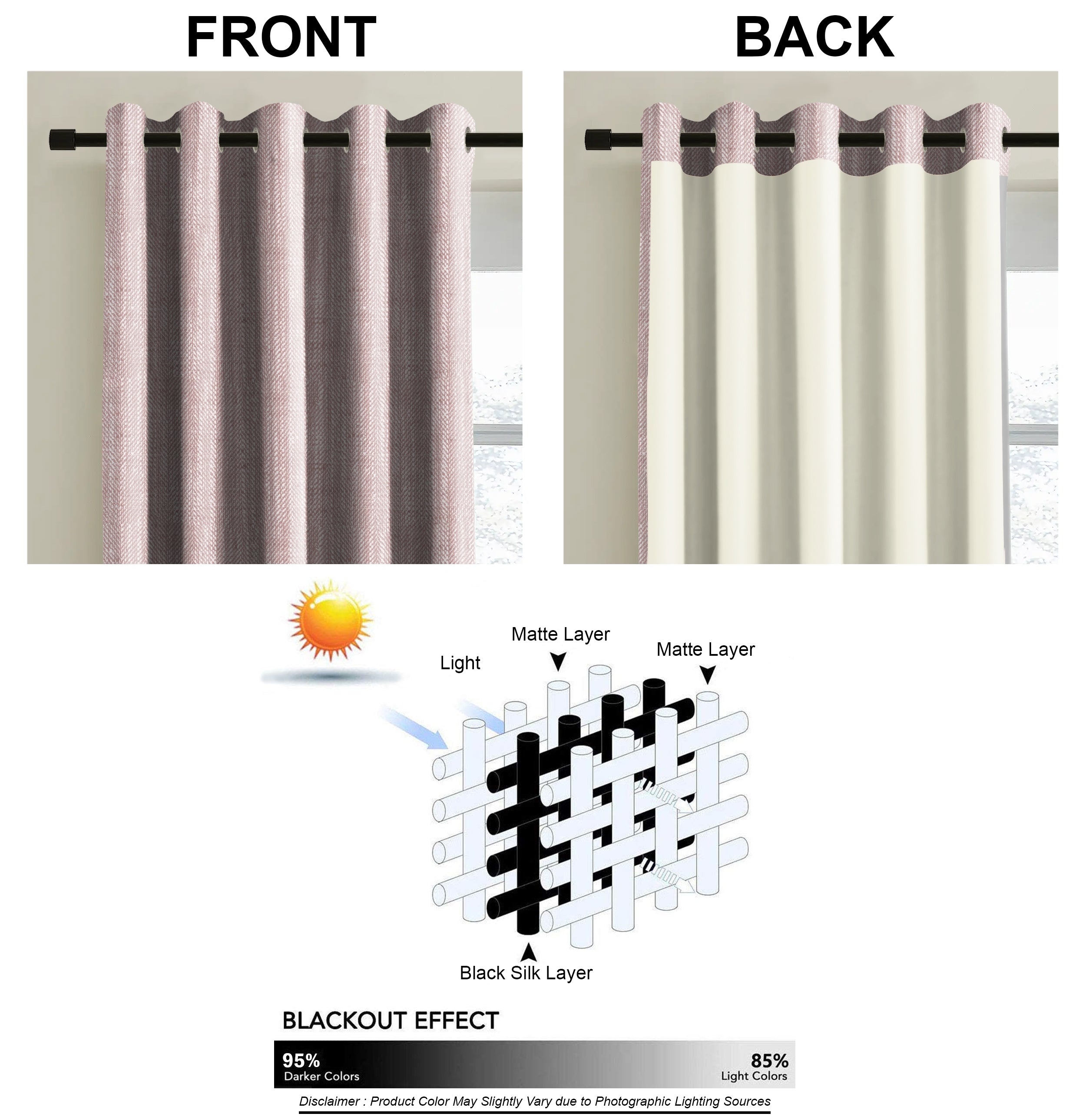 BELGRAVIA PINK PRINTED BLACKOUT CURTAIN