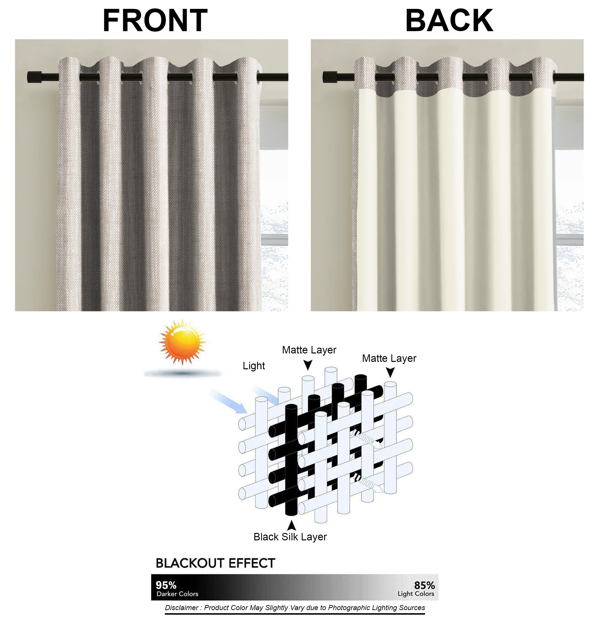 BELGRAVIA BROWN PRINTED BLACKOUT CURTAIN