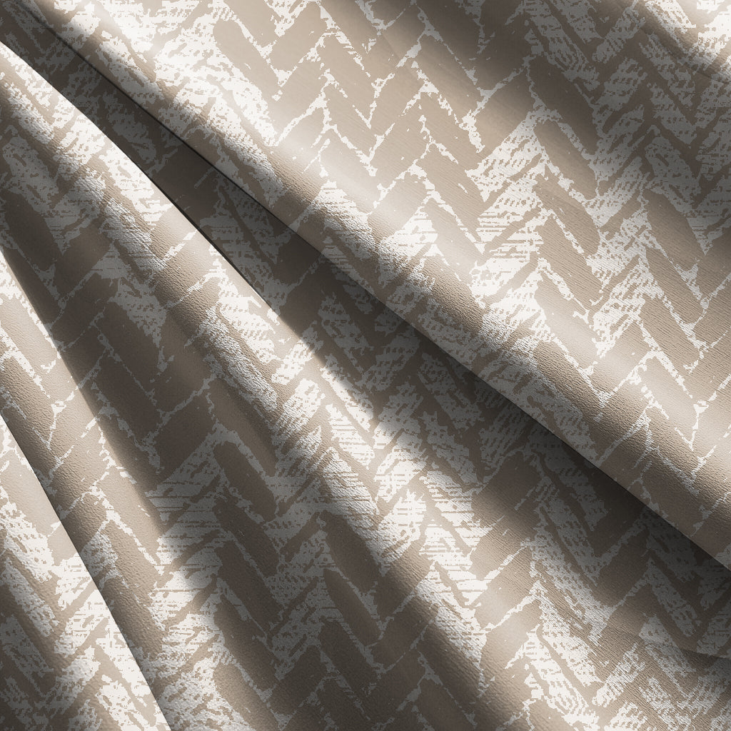 EDINA LIGHT BROWN PRINTED BLACKOUT CURTAIN