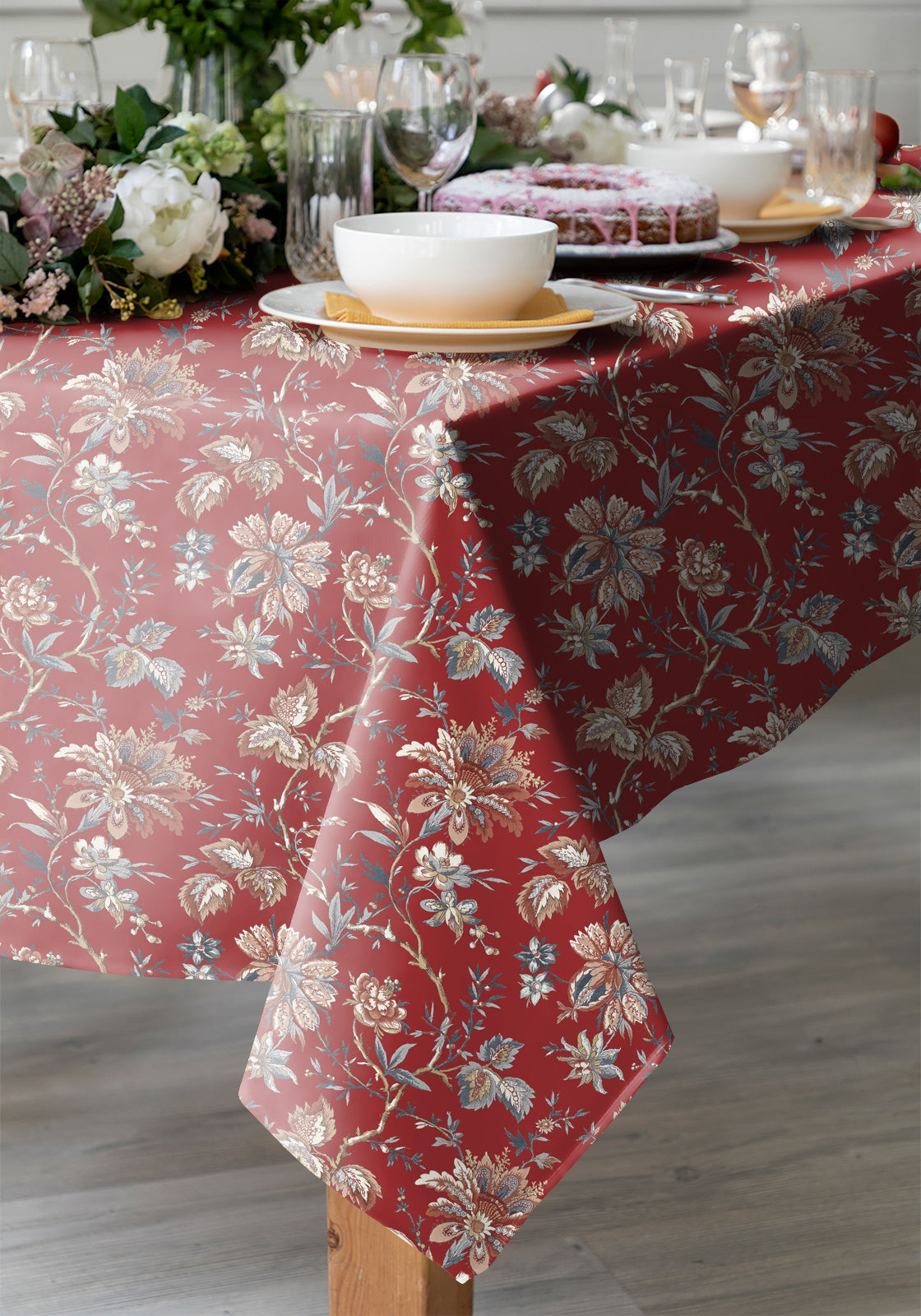 Andaman Red 6 Seater Table Cloth