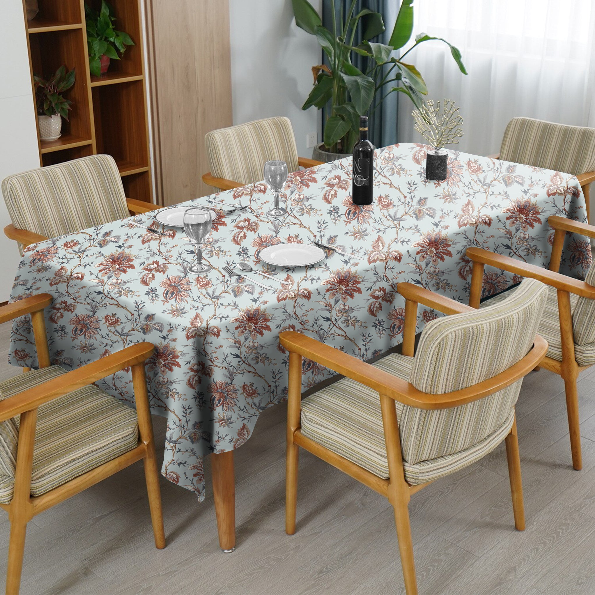 Andaman Sky Blue 6 Seater Table Cloth