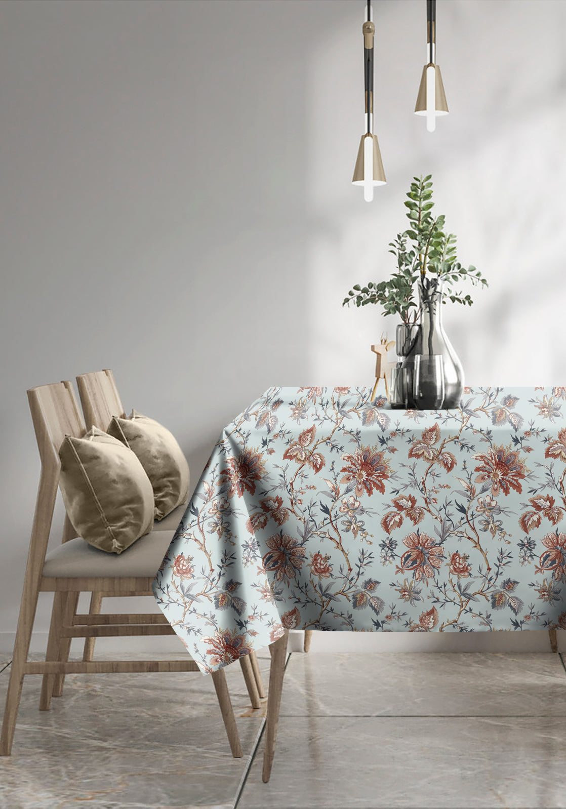 Andaman Sky Blue 6 Seater Table Cloth