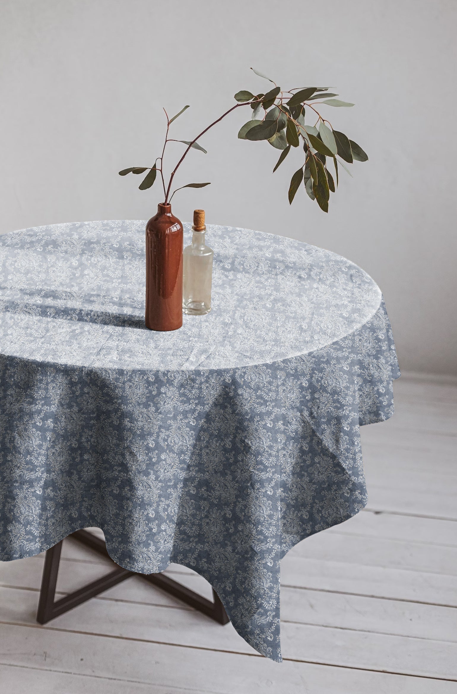 JODHPUR FLOWER INDIGO TABLE CLOTH