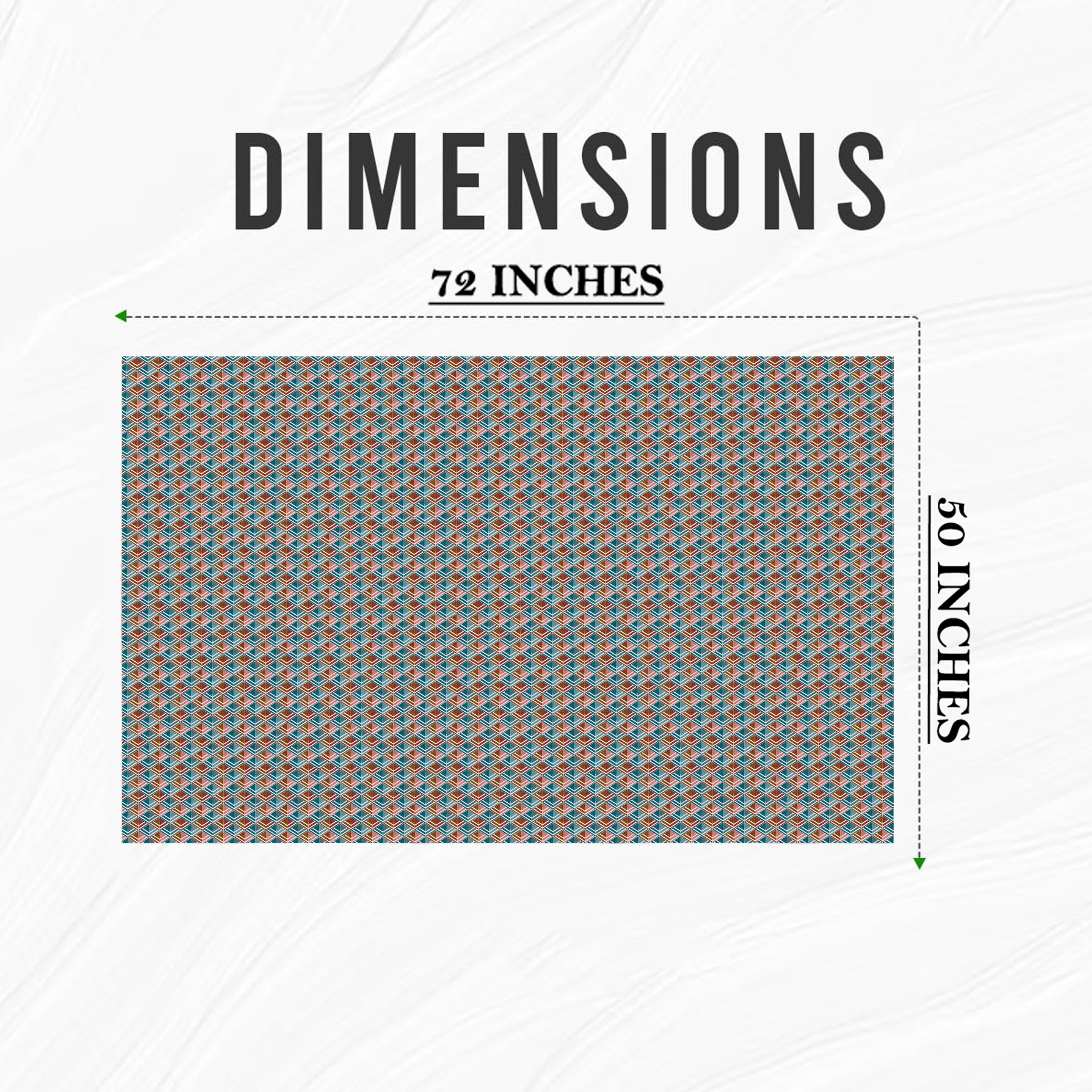 ILLUSION MULTI CAMEL/PINK TABLE CLOTH