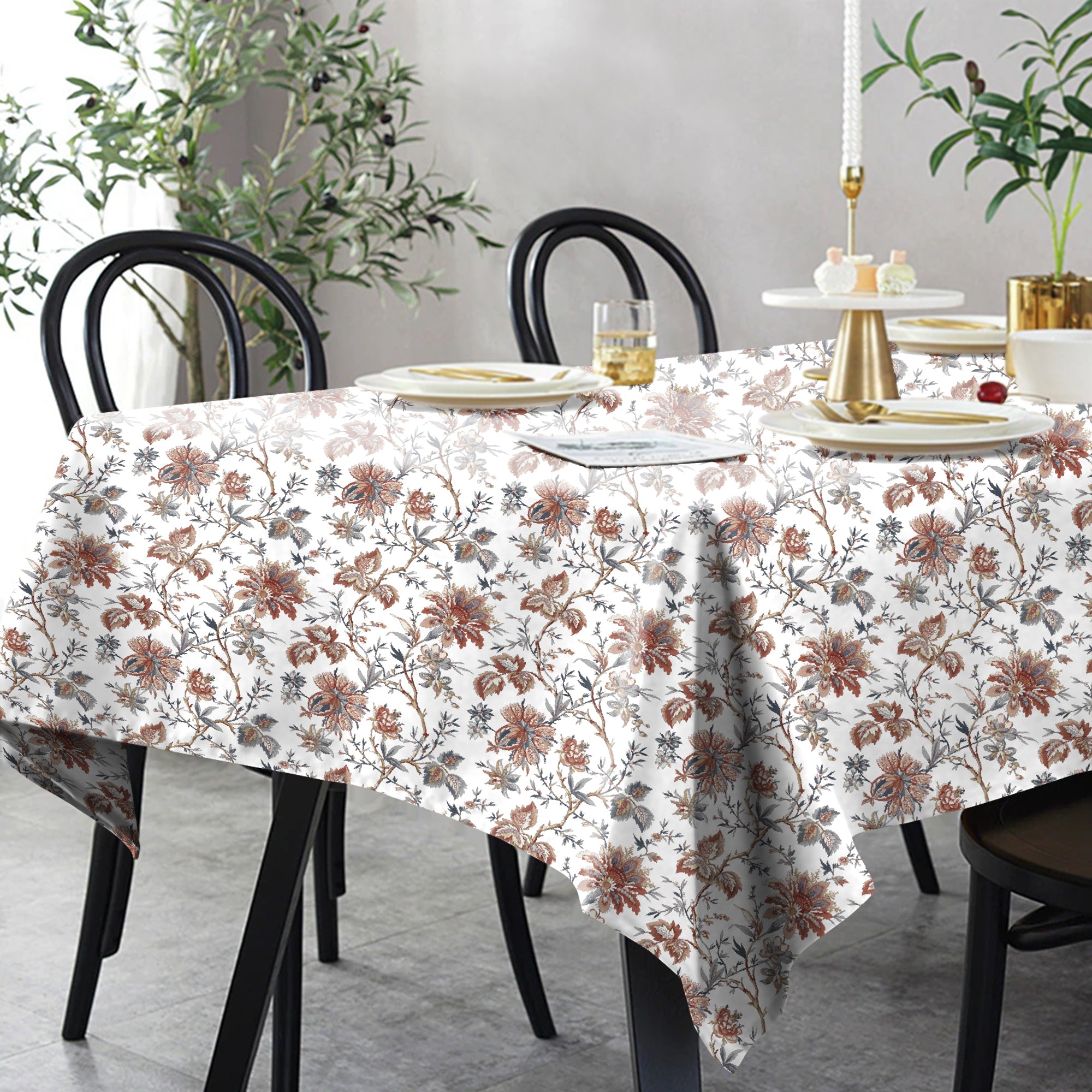 Andaman White 6 Seater Table Cloth