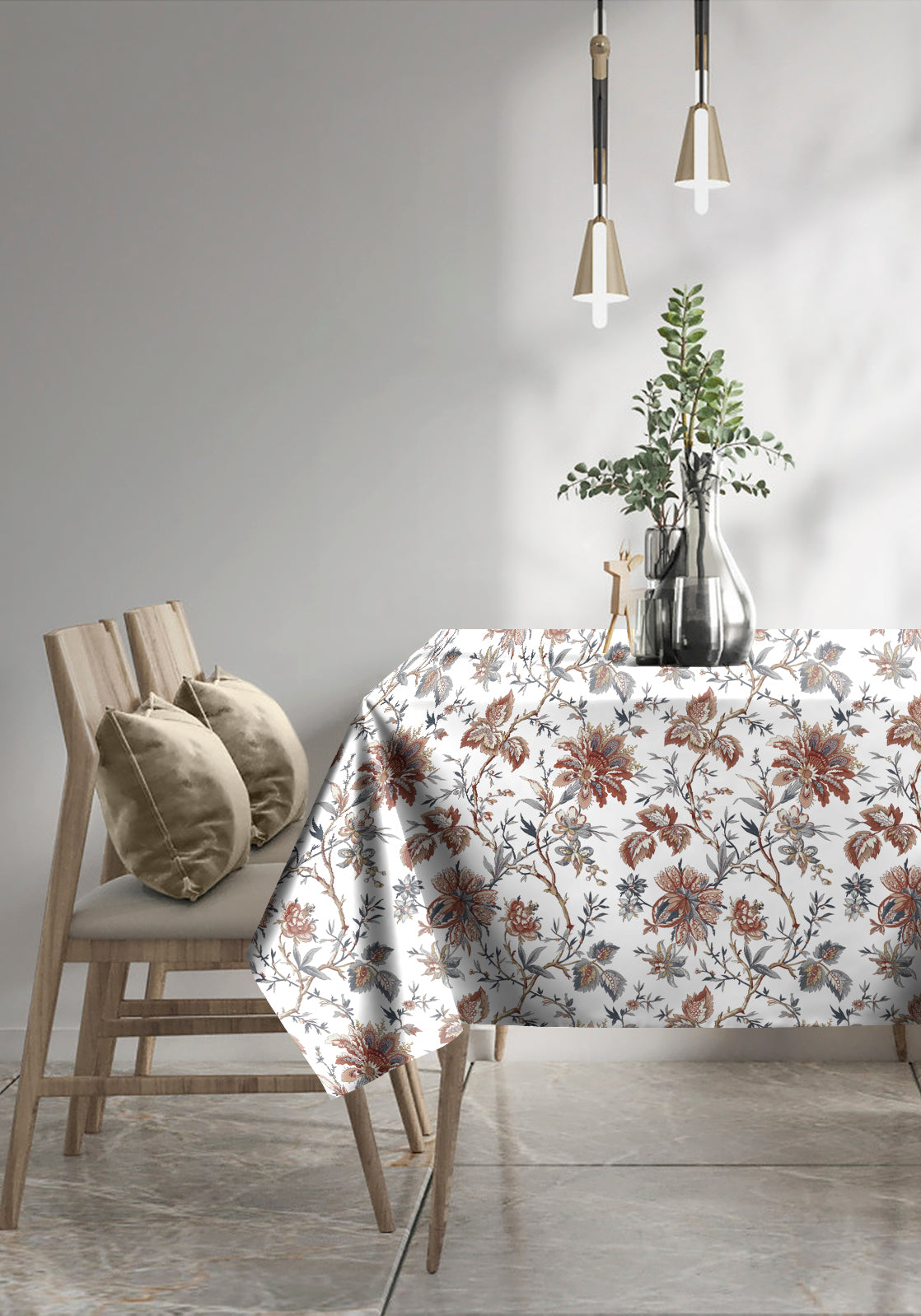 Andaman White 6 Seater Table Cloth