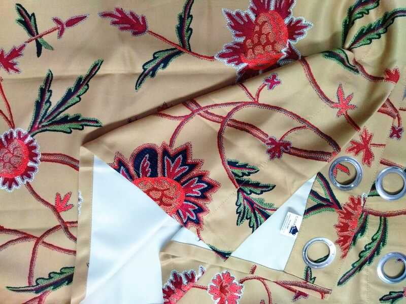 KASHMIRI GOLD BLACKOUT CURTAIN