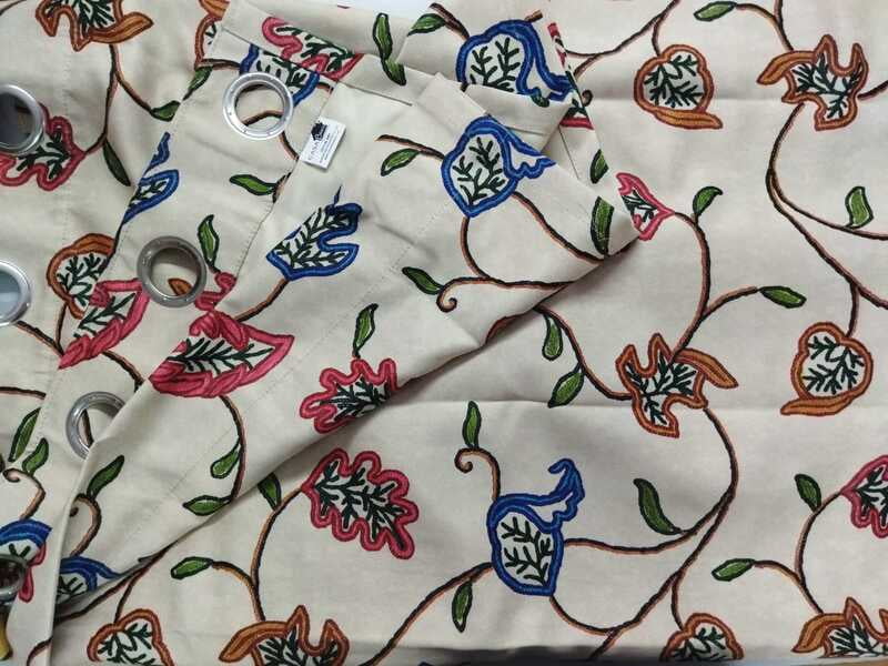 KASHMIRI CREAM BLACKOUT CURTAINS