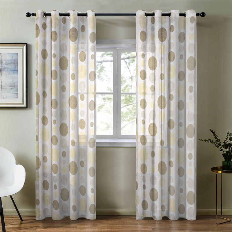 STILO CREAM LINEN SHEER CURTAIN