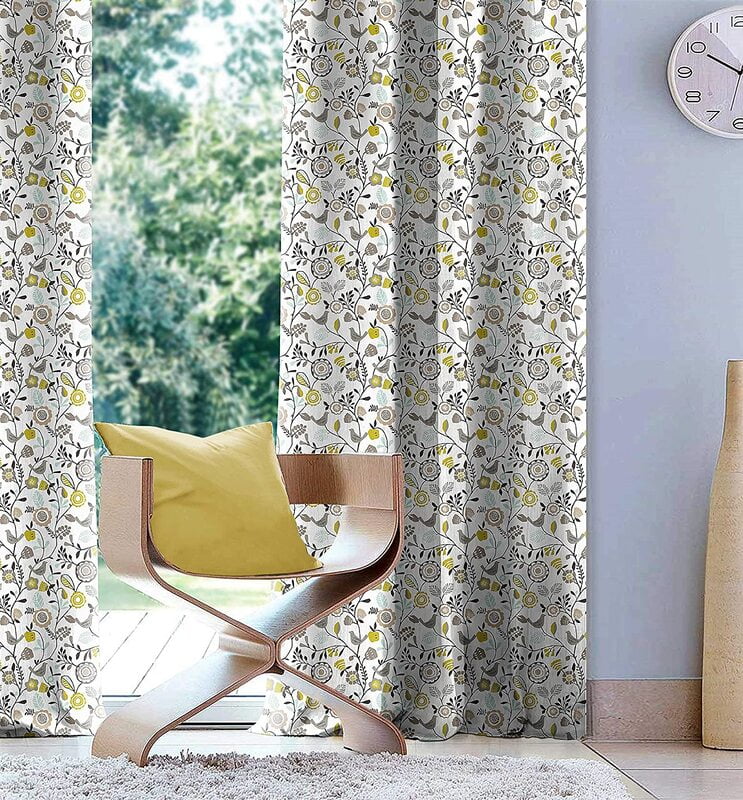 DAWN LIME CURTAIN BLACKOUT PRINTED