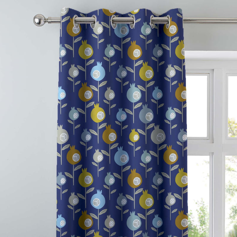 MARS BLUE BLACKOUT CURTAINS