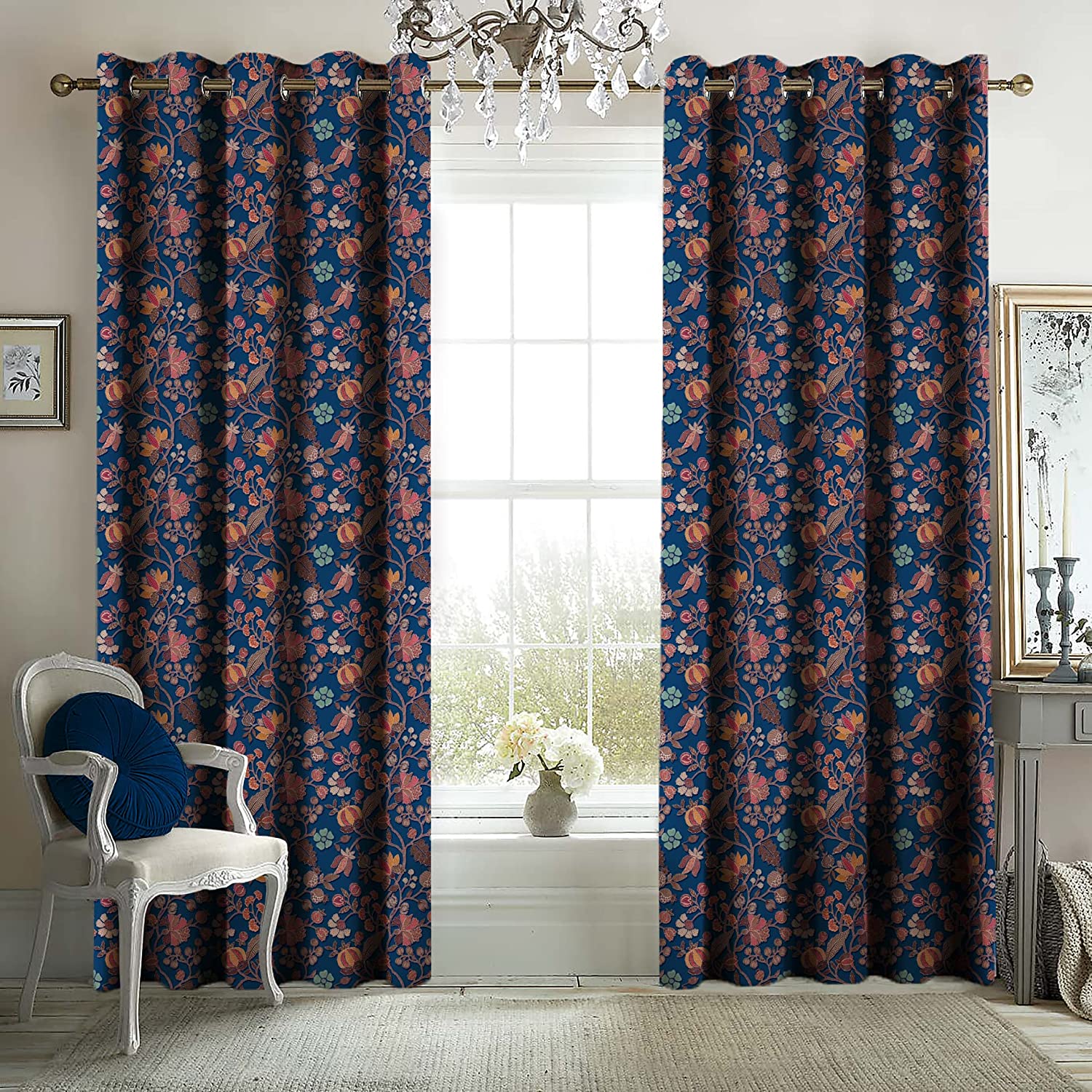 AZURE BLUE BLACKOUT CURTAINS