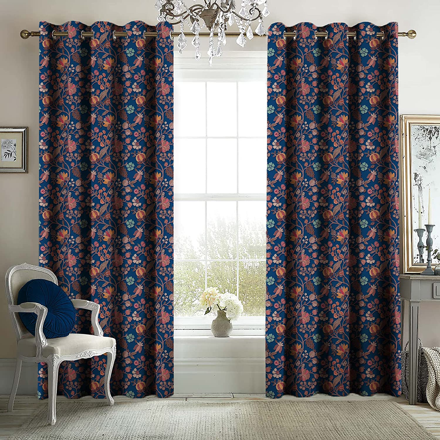 AZURE BLUE BLACKOUT CURTAIN