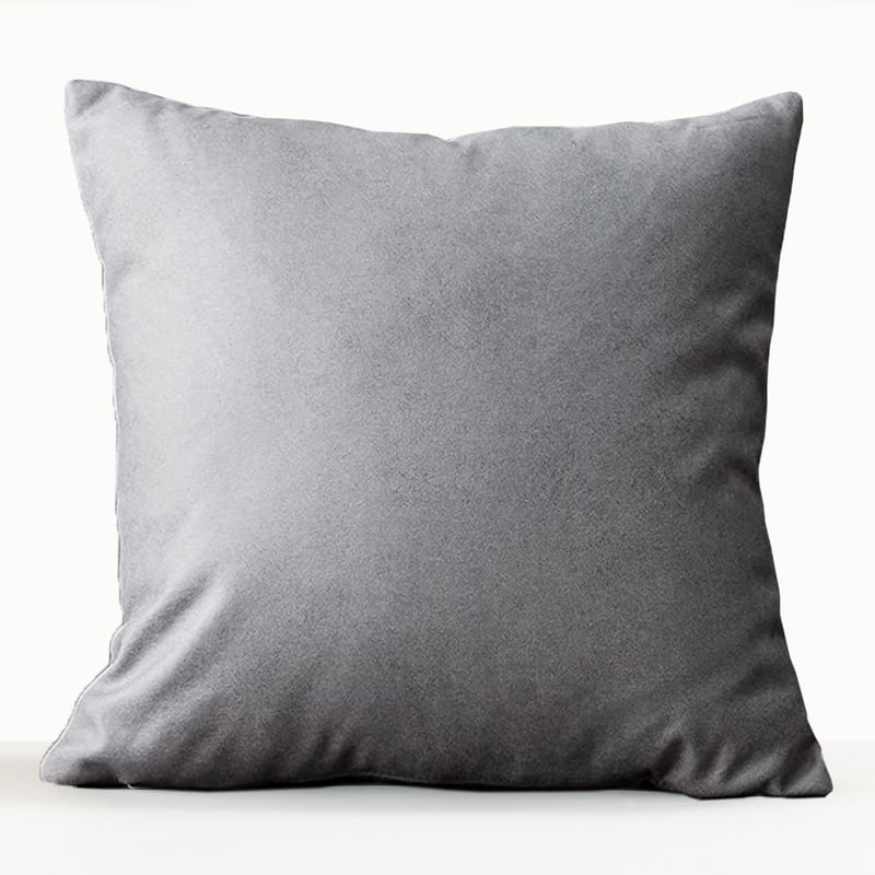 SUEDE GREY (16X16 INCH) CUSHION COVER