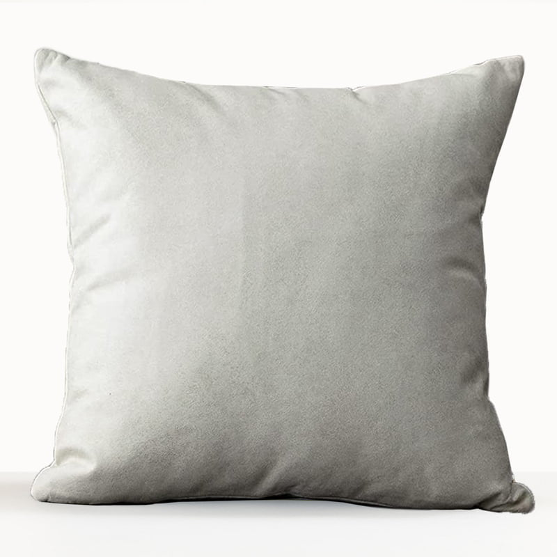 SUEDE CREAM CUSHION COVER (Pack of 2)