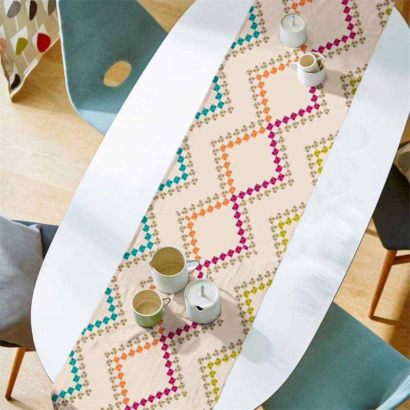 Olio LIME MATTY (12X72 INCH) DIGITAL PRINTED TABLE RUNNER