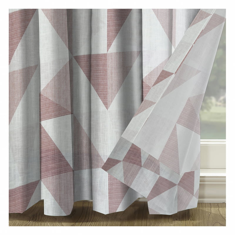 AMALFI PINK LINEN SHEER CURTAIN