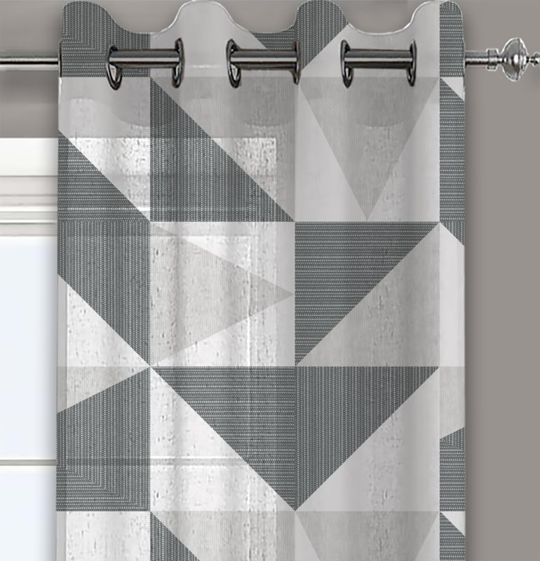 AMALFI GREY LINEN SHEER CURTAIN