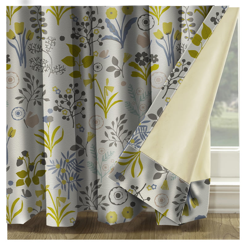 COCO LIME CURTAIN BLACKOUT PRINTED