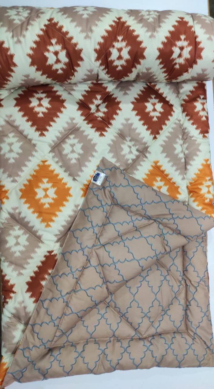 Comforter # Quilt # Duvet - Zouk Maroon &amp; Grey 60&quot; x 90&quot; with 2 pcs of Pillow Covers