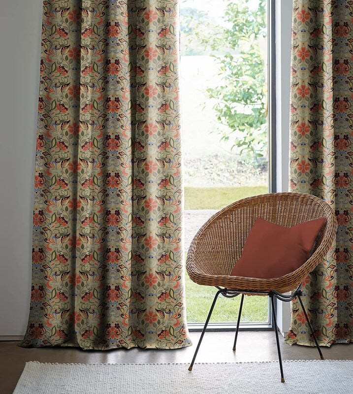 BAKER CHAMPAGNE RED BLACKOUT CURTAINS