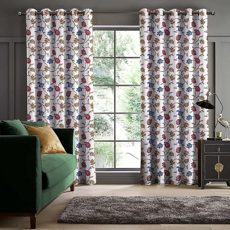 KASHMIRI CREAM BLACKOUT CURTAINS