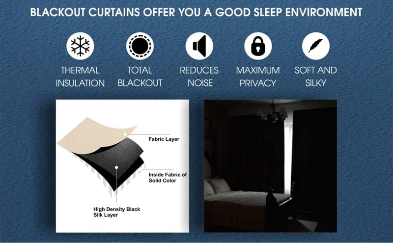 CABAL AQUA BLACKOUT CURTAIN
